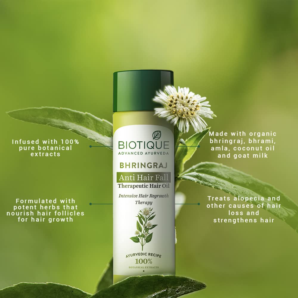Biotique Biotoque Bhringraj Anti Hair Fall Therapeutic Hair Oil 200Ml – view 4