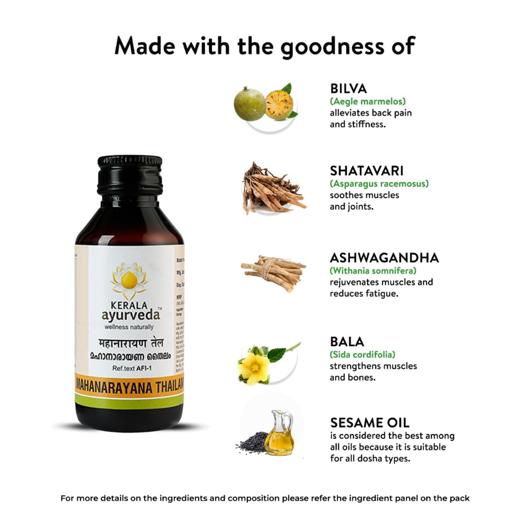 KERALA ayurveda Mahanarayana thailam 100 Ml – view 7