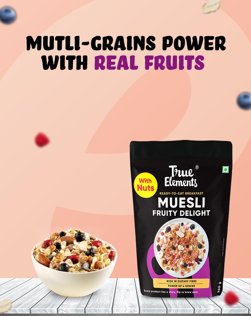 True Elements Fruit & Nut Crunch Muesli 700g – view 4