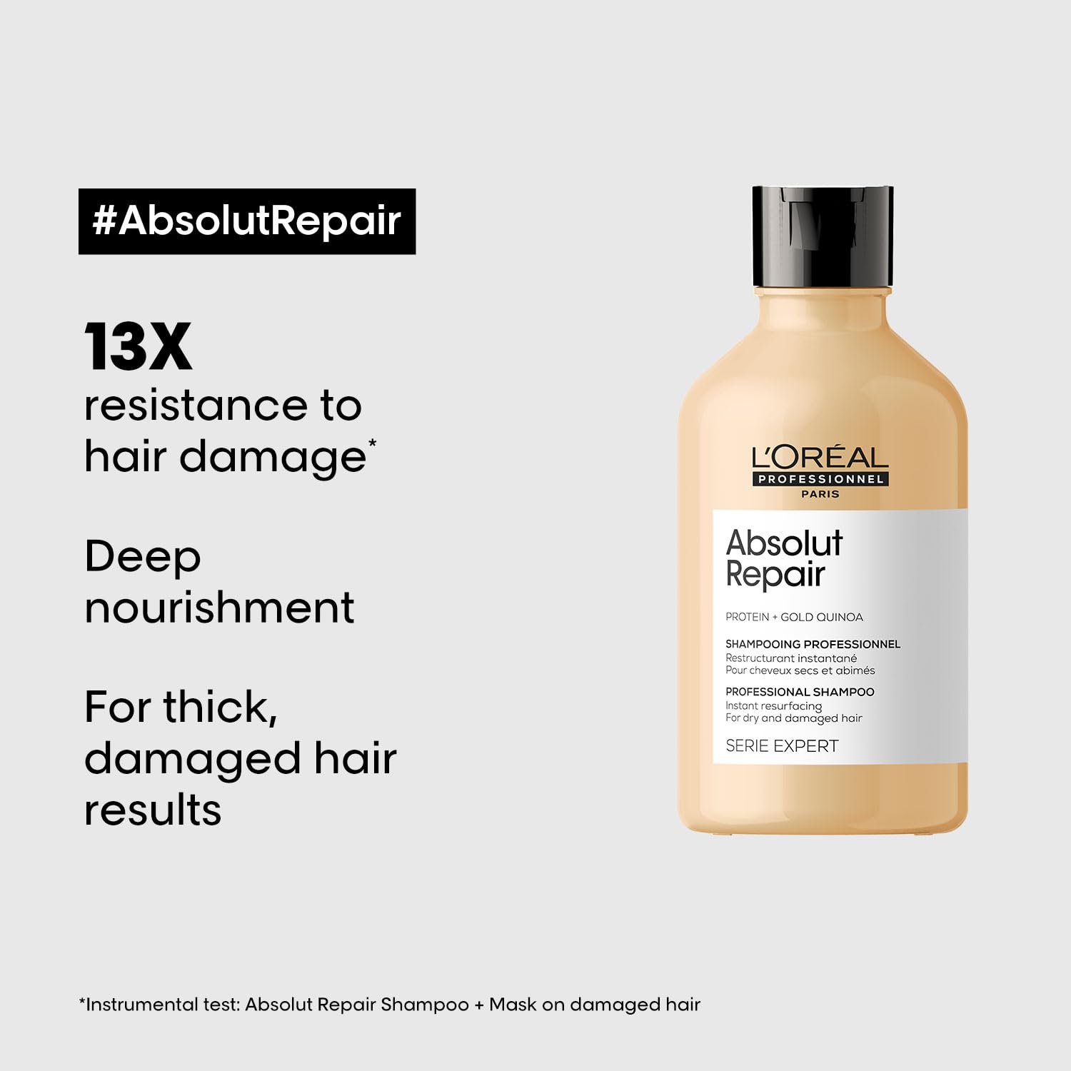 L'OREAL PROFESSIONNEL PARIS Absolut Repair Shampoo For Damaged & Weakend Hair, 300ML – view 3
