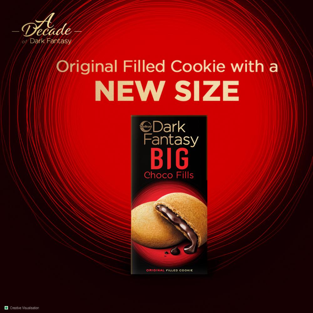 Sunfeast Dark Fantasy Big Choco Filled Cookie 150 G – view 3