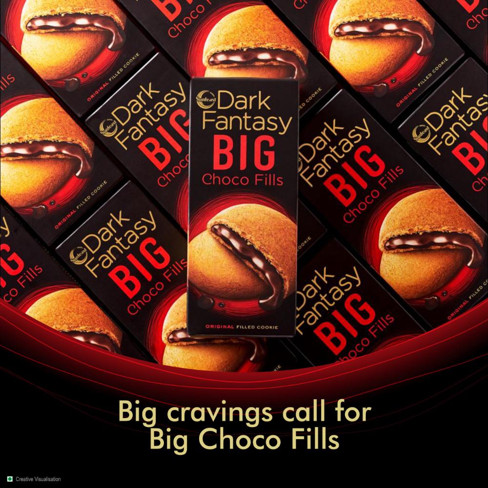 Sunfeast Dark Fantasy Big Choco Filled Cookie 150 G – view 8