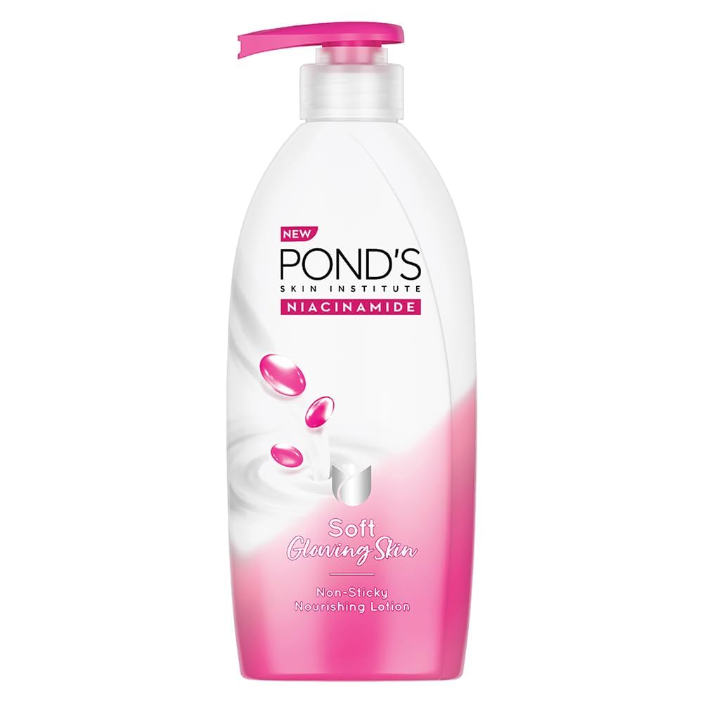 Front view of POND'S moisturising body lotion bottle 300 ml