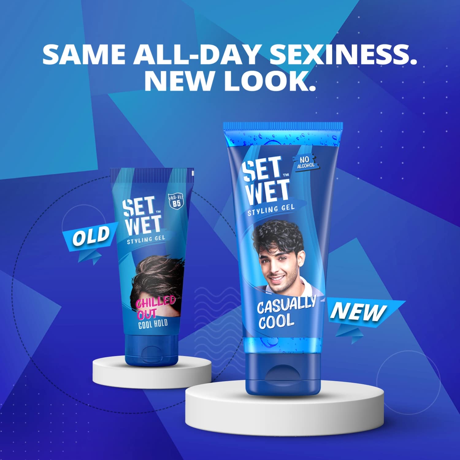 Set Wet Styling Hair Gel for Men - Casually Cool, 100gm – view 2