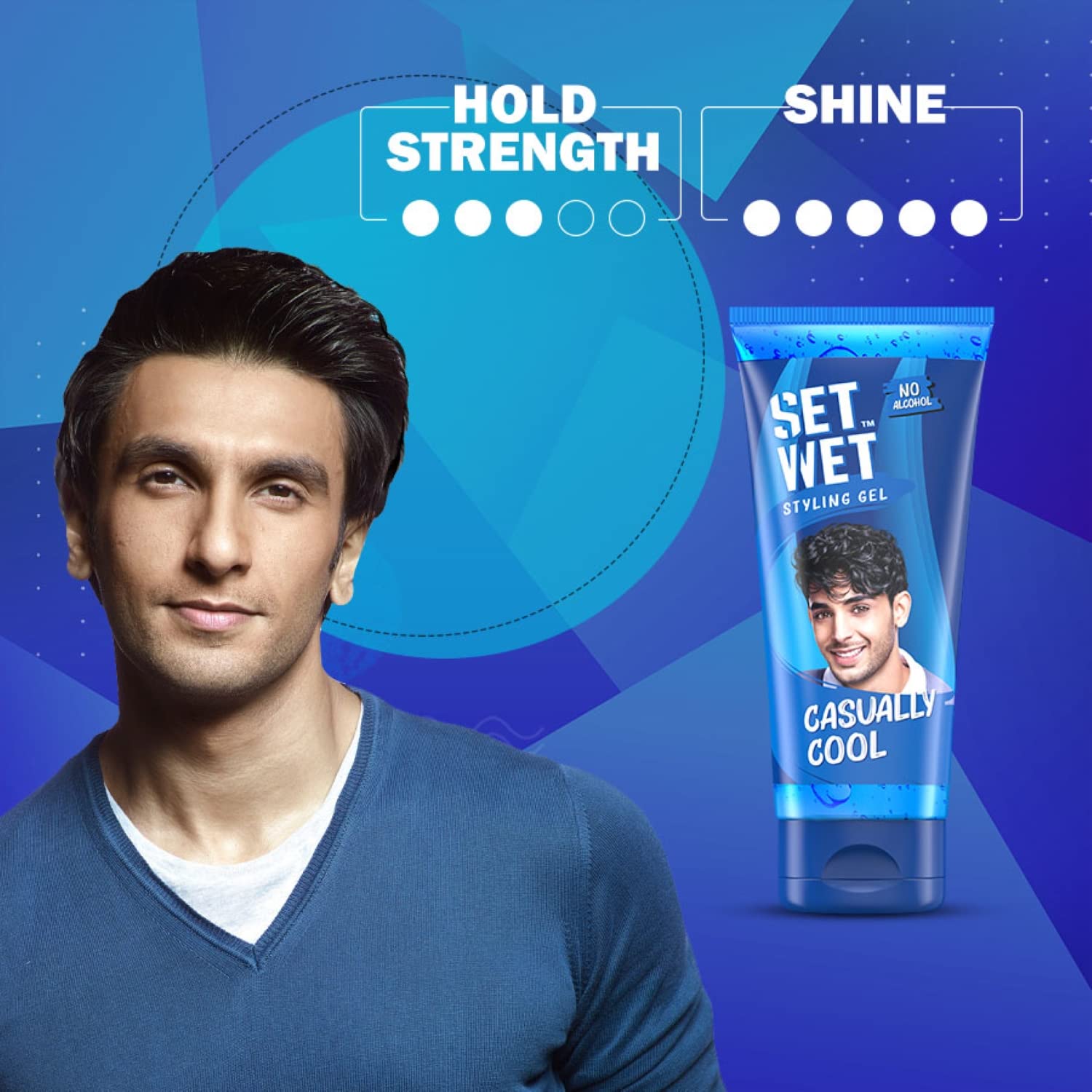 Set Wet Styling Hair Gel for Men - Casually Cool, 100gm – view 4