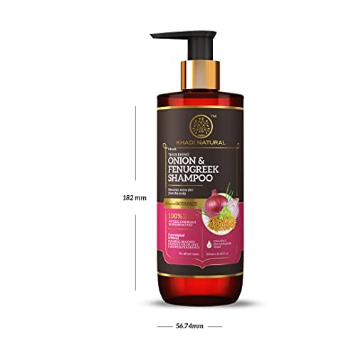Khadi Natural Onion & Fenugreek Shampoo (Sulphate free)- POWERED BOTANICS – view 6