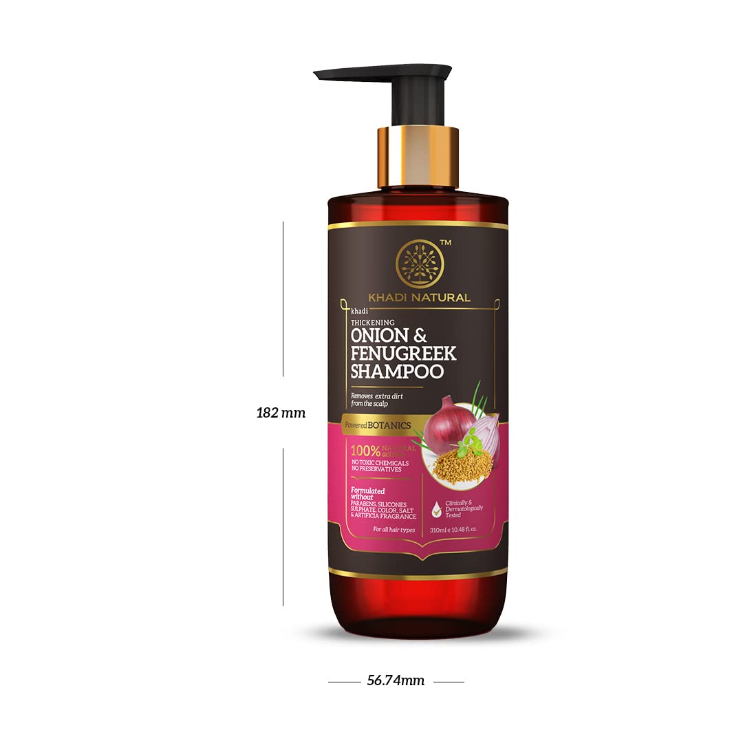 Khadi Natural Onion & Fenugreek Shampoo (Sulphate free)- POWERED BOTANICS – view 8
