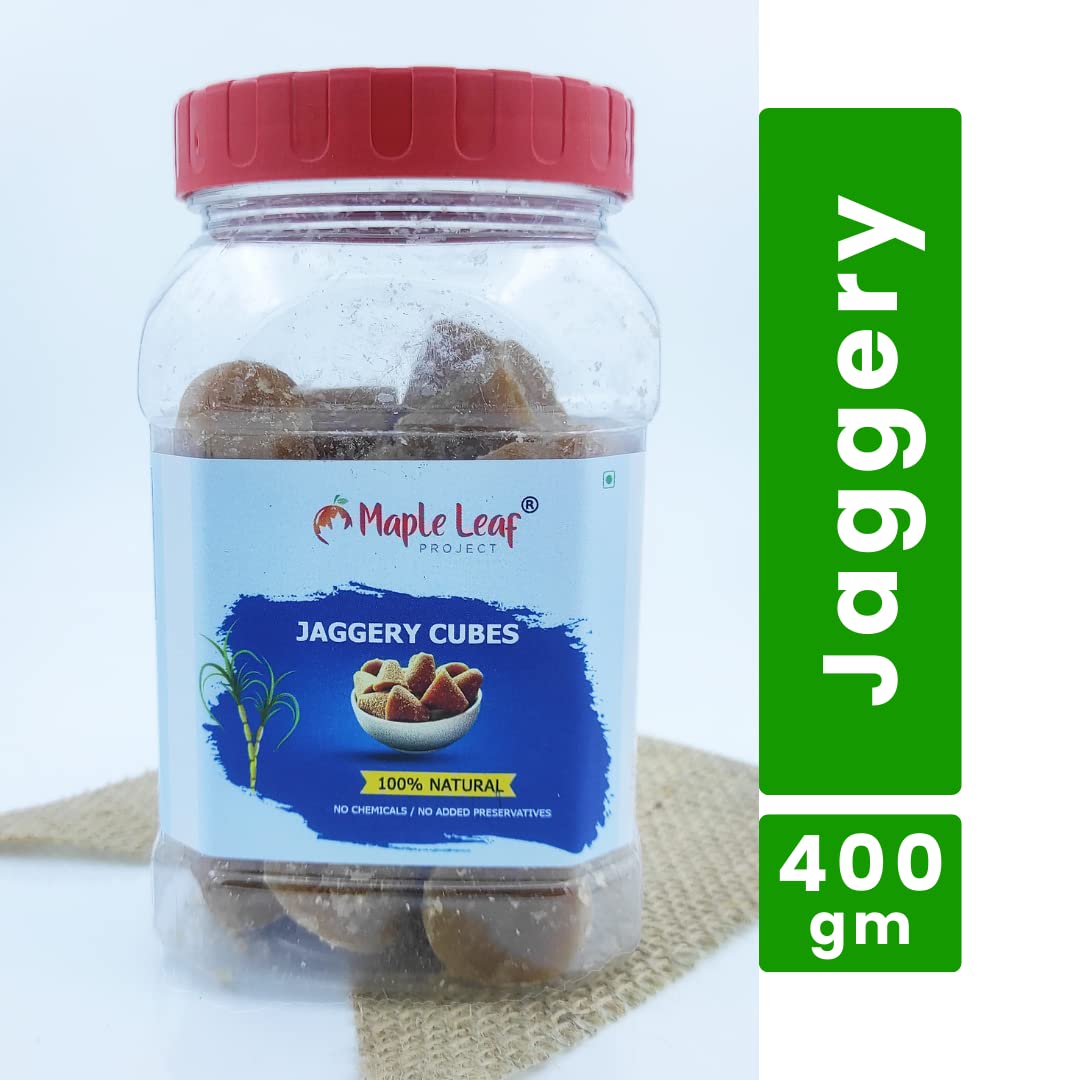 Maple Leaf Project Organic Jaggery Cubes 400g . Pure Natural desi gud/gur/ – view 2