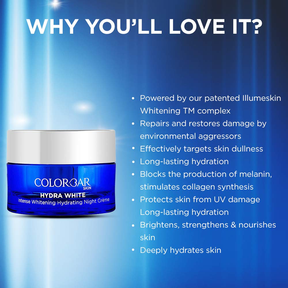 Colorbar Hydra White Intense Whitening Night Cream, 25g – view 5