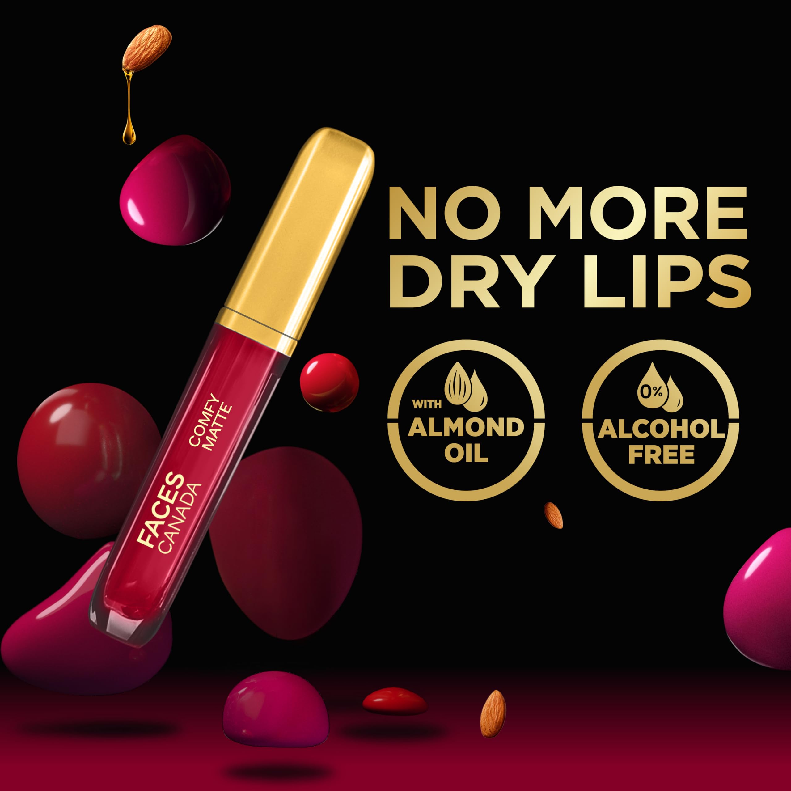 FACES CANADA Comfy Matte Liquid Lipstick - Scandalous 34, 3.8 ml – view 2