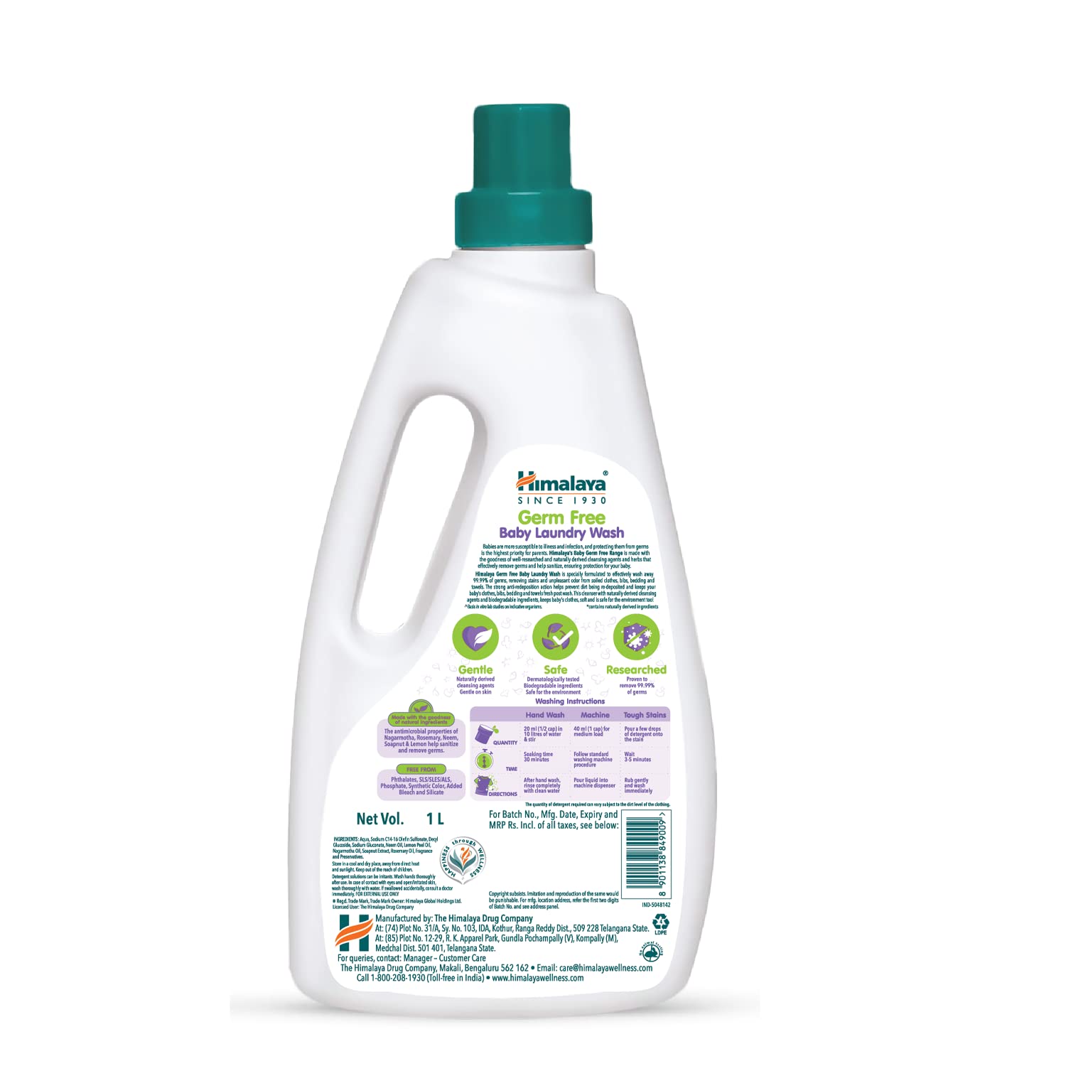 Himalaya Germ Free Baby Laundry Wash 1 L Bottle – view 2