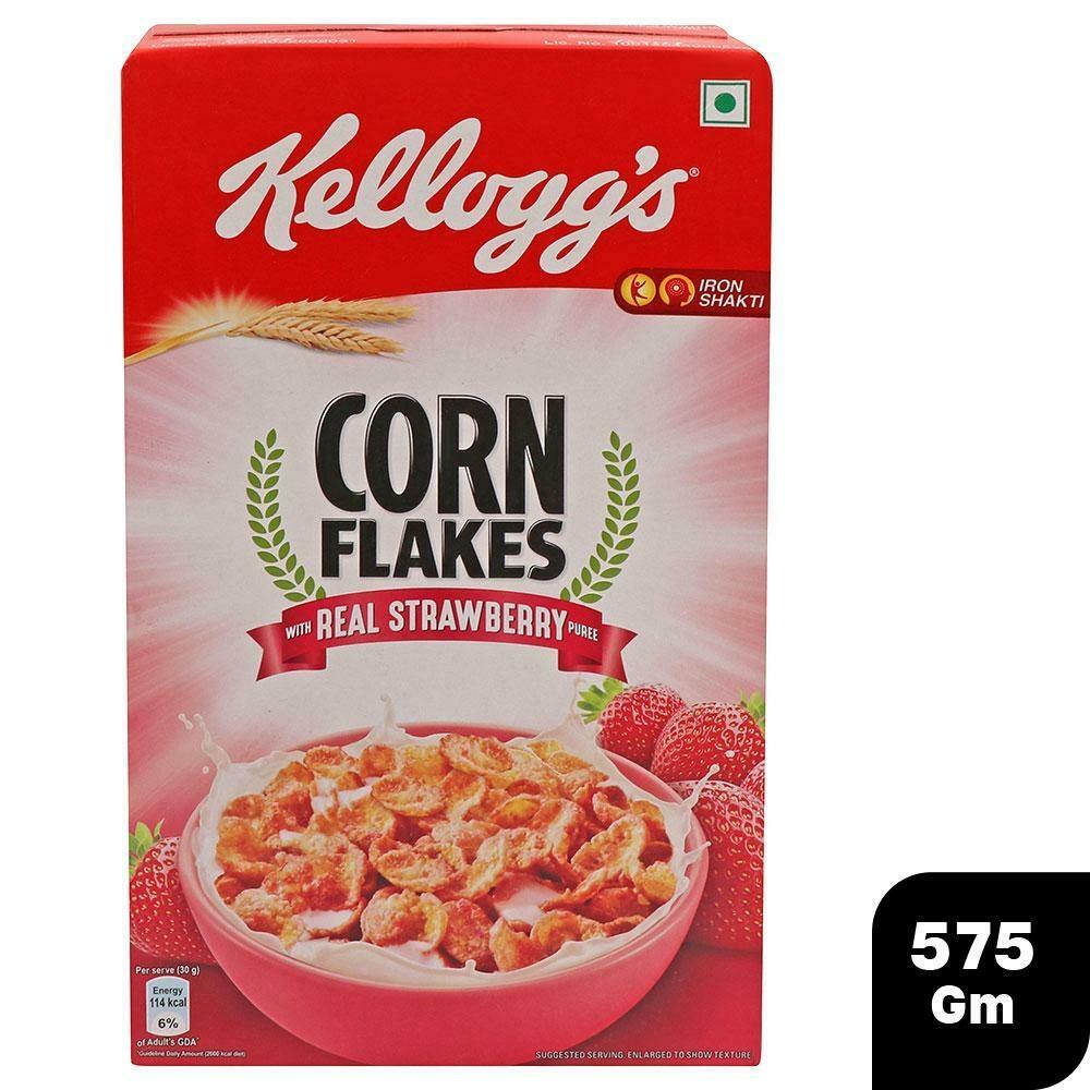 Kellogg's Corn Flakes With Real Strawberry Puree 575 G – view 1