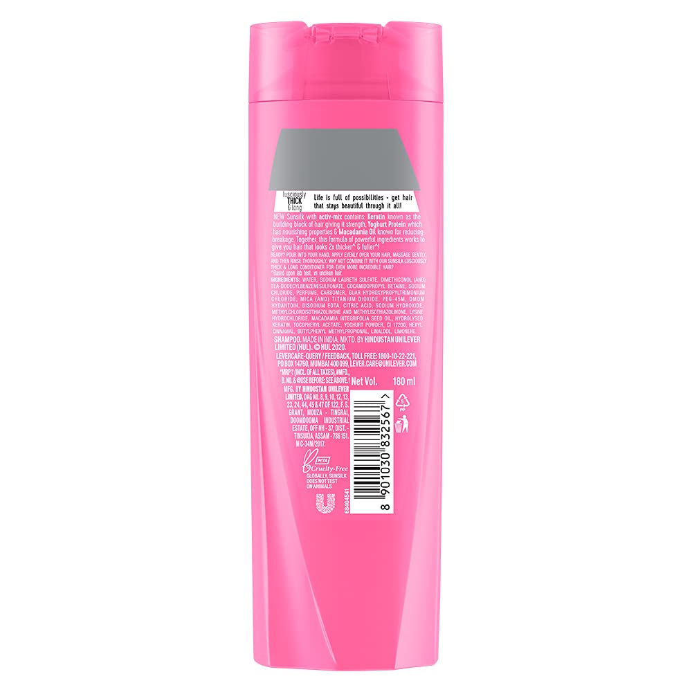 Sunsilk Lusciously Thick & Long Shampoo 180 ml – view 2