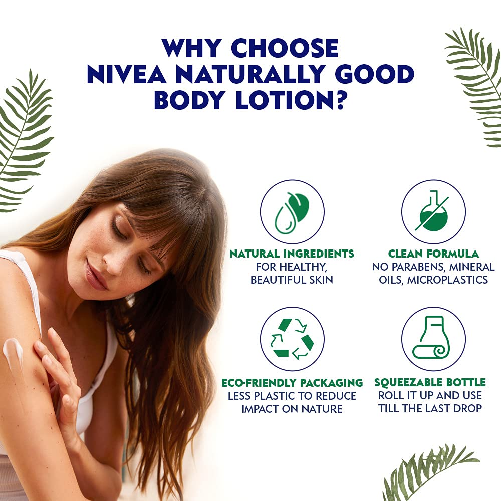Nivea Naturally Good, Natural Lavender Body Lotion, For Dry Skin, No Parabens, 98% Natural Origin Ingredients, 350 ml – view 4