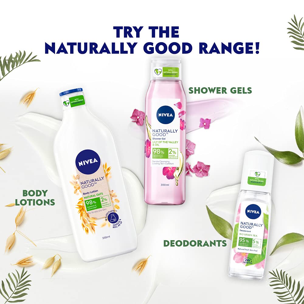 Nivea Naturally Good, Natural Lavender Body Lotion, For Dry Skin, No Parabens, 98% Natural Origin Ingredients, 350 ml – view 5