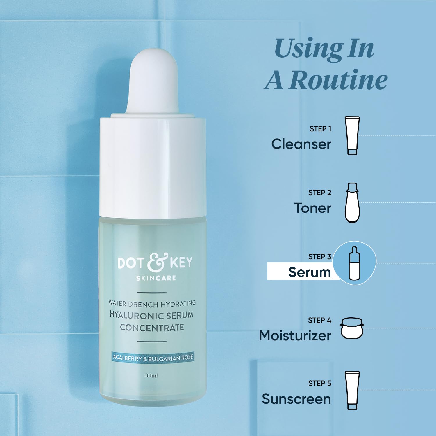 Dot & Key Hydrating Hyaluronic Acid Serum With Vitamin C + E – view 6
