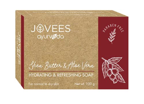 Jovees Herbal Orange Peel & Honey Soap 100 g, Basil Turmeric Anti Bacterial 100 g, Cinnamon & Neem Anti Acne Face Bar 75 g, Shea Butter & Aloe Vera Hydrating 100 g Soap Combo 4 – view 5