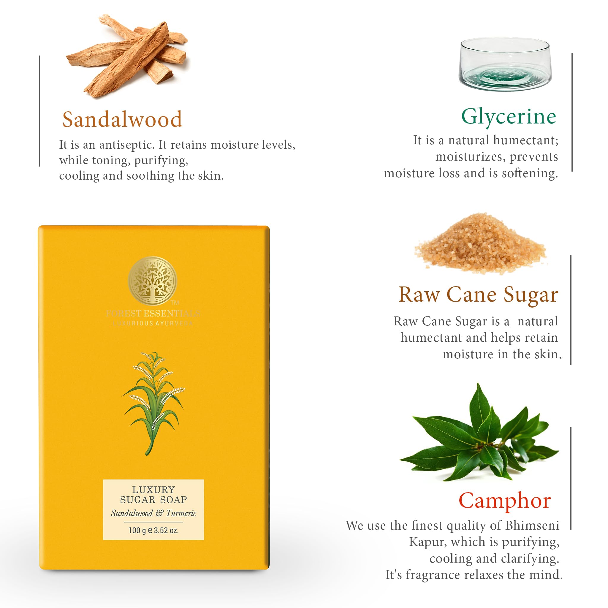 Forest Essentials Luxury Sugar Soap – view 4