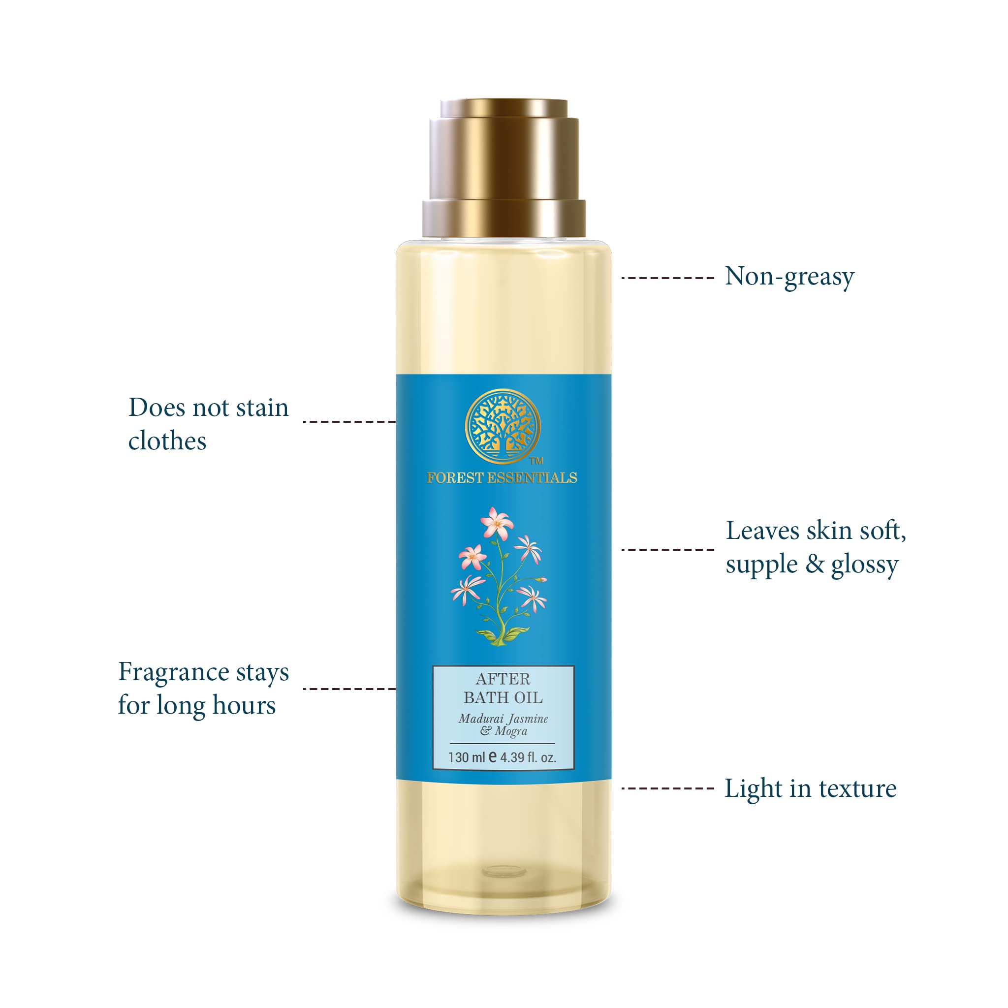 Forest Essentials After Bath Oil Madurai Jasmine & Mogra & Forest Essentials Luxury Sugar Soap Madurai Jasmine & Mogra Combo – view 4