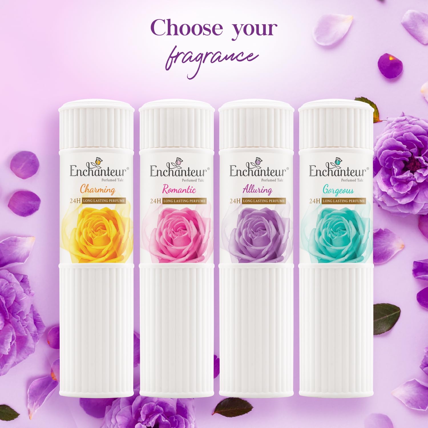 Enchanteur Alluring Perfumed Talcum Powder with Floral French Fragrance for Women – view 8