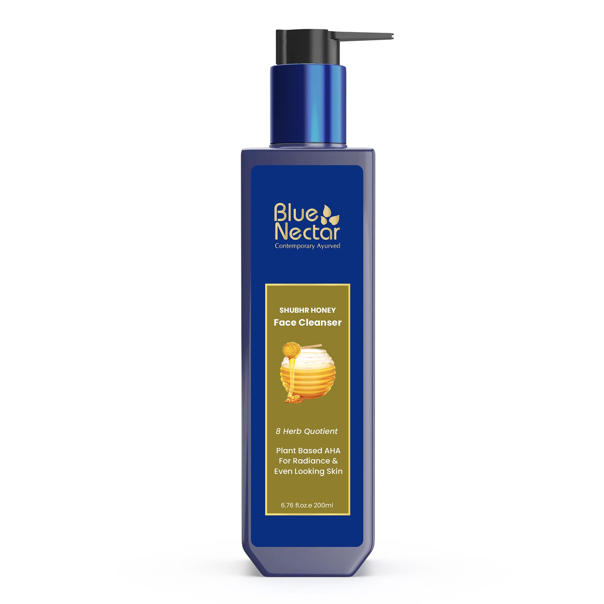 Blue Nectar ayurvedic honey face wash 200ml bottle front view