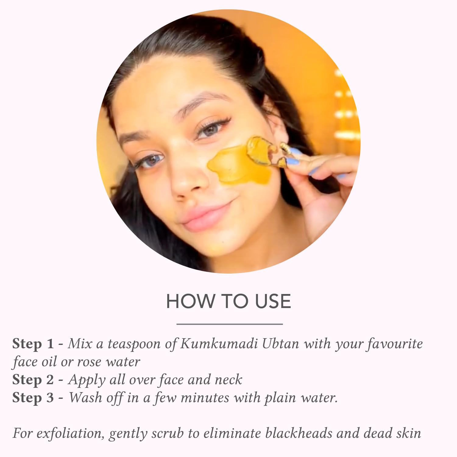 Auravedic Kumkumadi Tailam Ubtan Face Wash For Glowing Skin Kumkumadi Oil Ubtan Powder Face Cleanser For Skin Brightening All Natural Dried Herbs Flowers Paraben Free 60gm – view 6