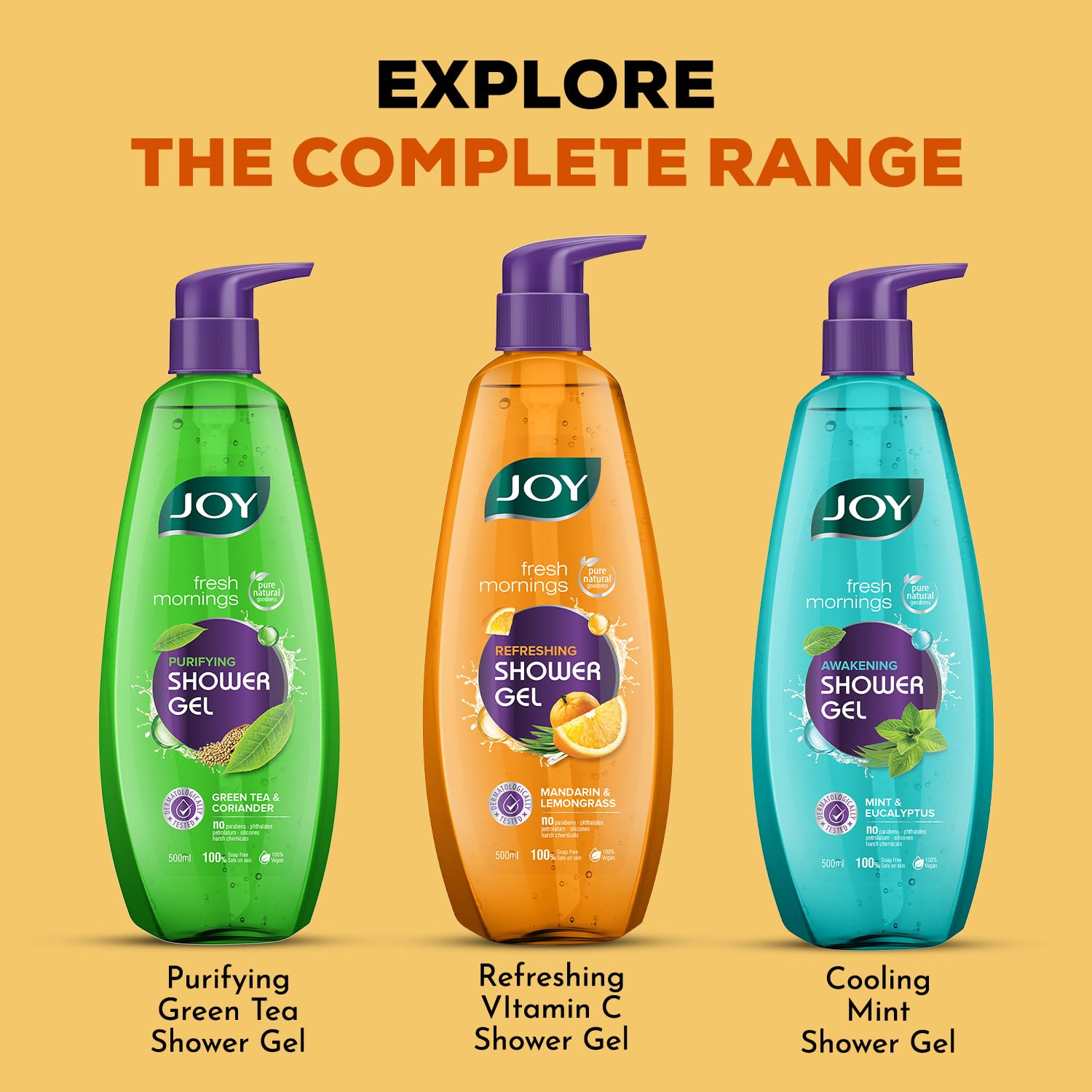 Joy Mandarin & Lemongrass Shower Gel Body Wash (500 ml) – view 7
