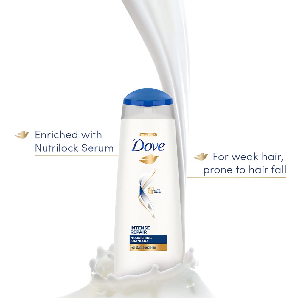 Dove Intense Repair Shampoo 1 L, Repairs Dry and Damaged Hair, Strengthening Shampoo for Smooth & Strong Hair - Mild Daily Shampoo for Men & Women – view 5