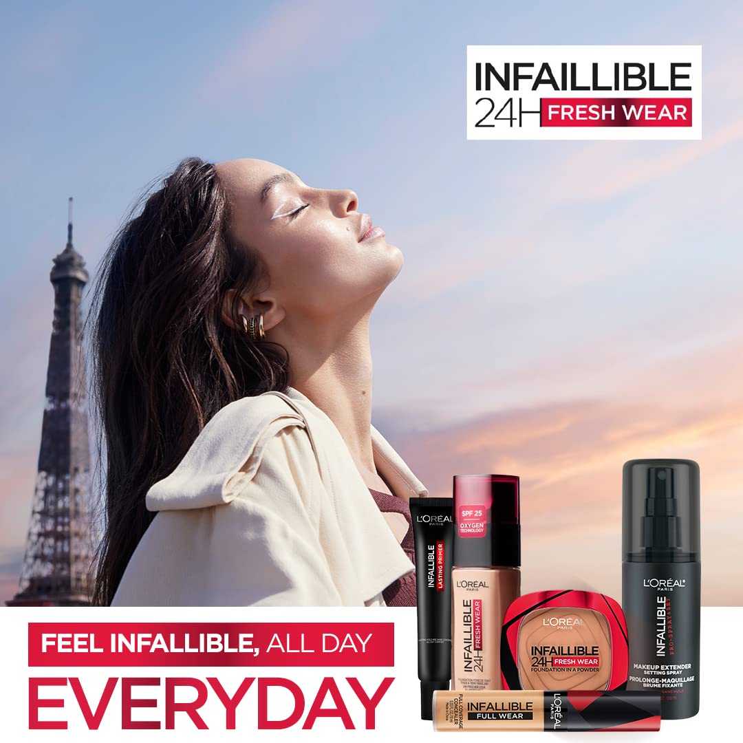 L'Oreal Paris Infallible 24H Fresh Wear Foundation in a Powder, 140 Golden Beige, 9g – view 7