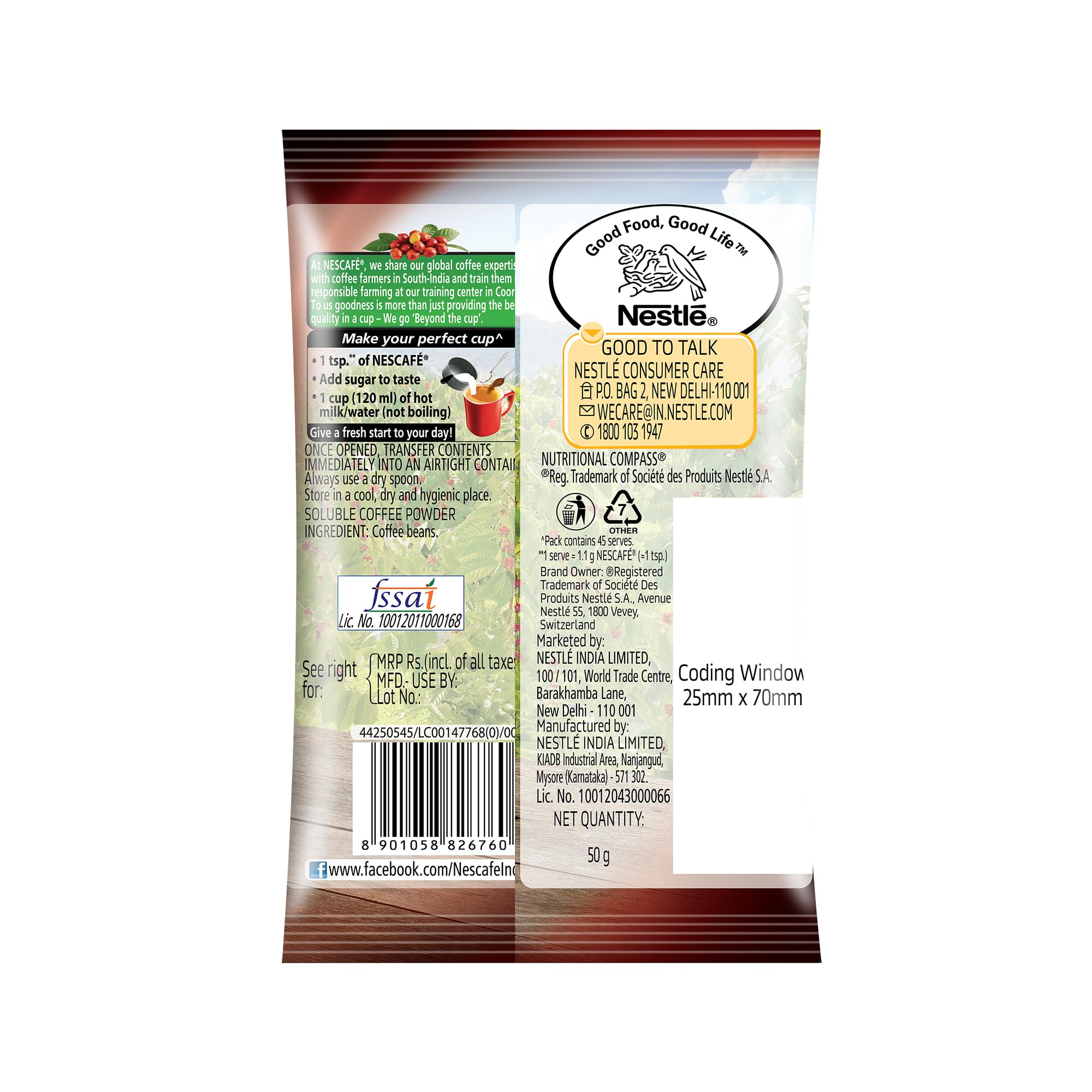 NESCAFE Classic Instant Coffee Powder, Pouch – view 3