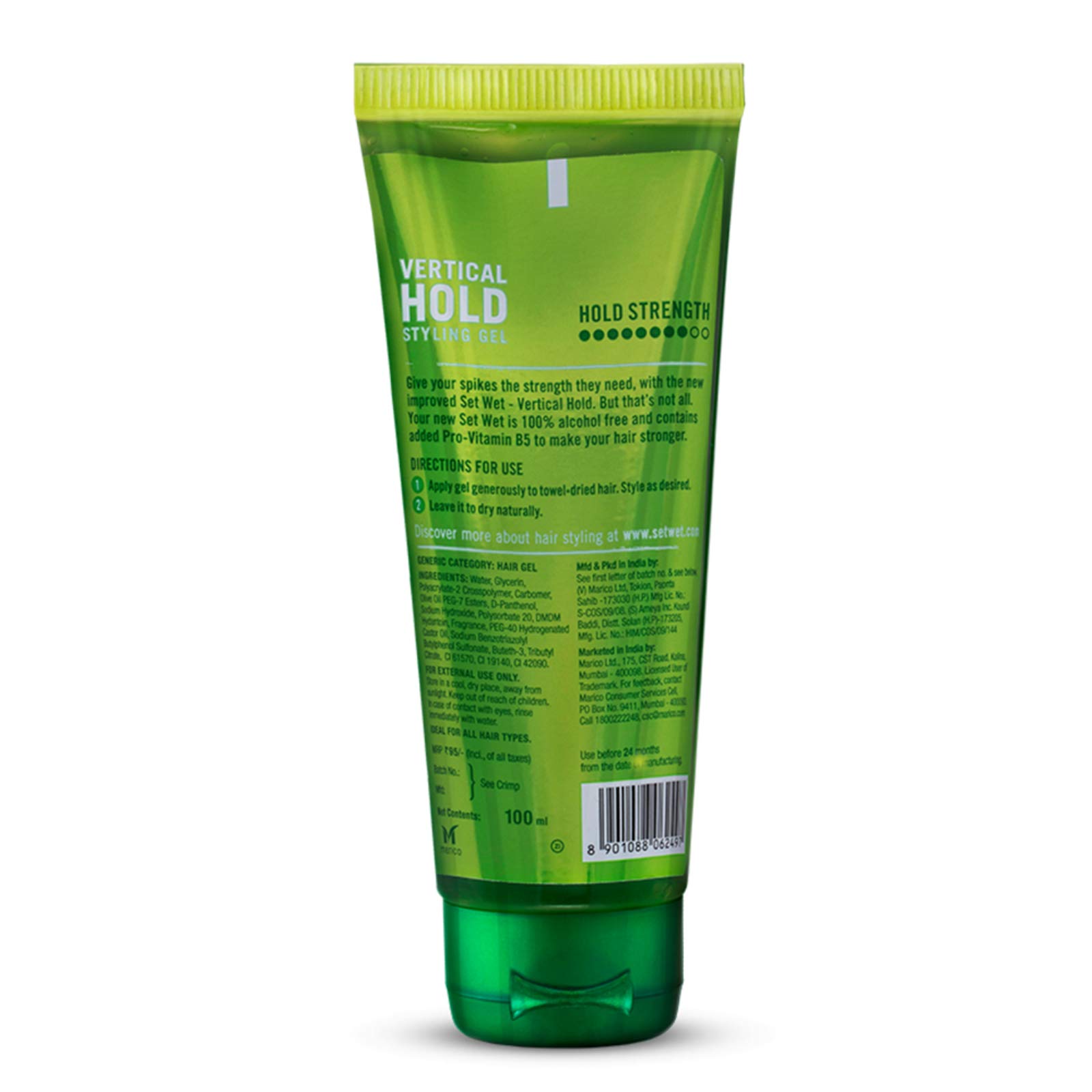 Set Wet Hair Gel Vertical Hold (100ml Tube) & Hair Gel Wet Look (50ml Tube) Combo – view 4