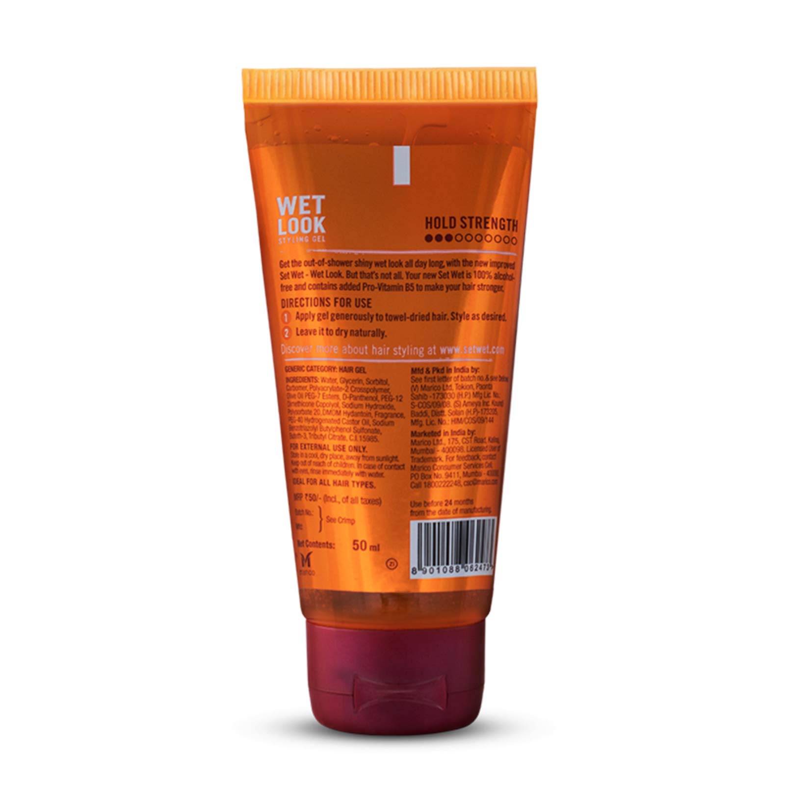 Set Wet Hair Gel Vertical Hold (100ml Tube) & Hair Gel Wet Look (50ml Tube) Combo – view 7