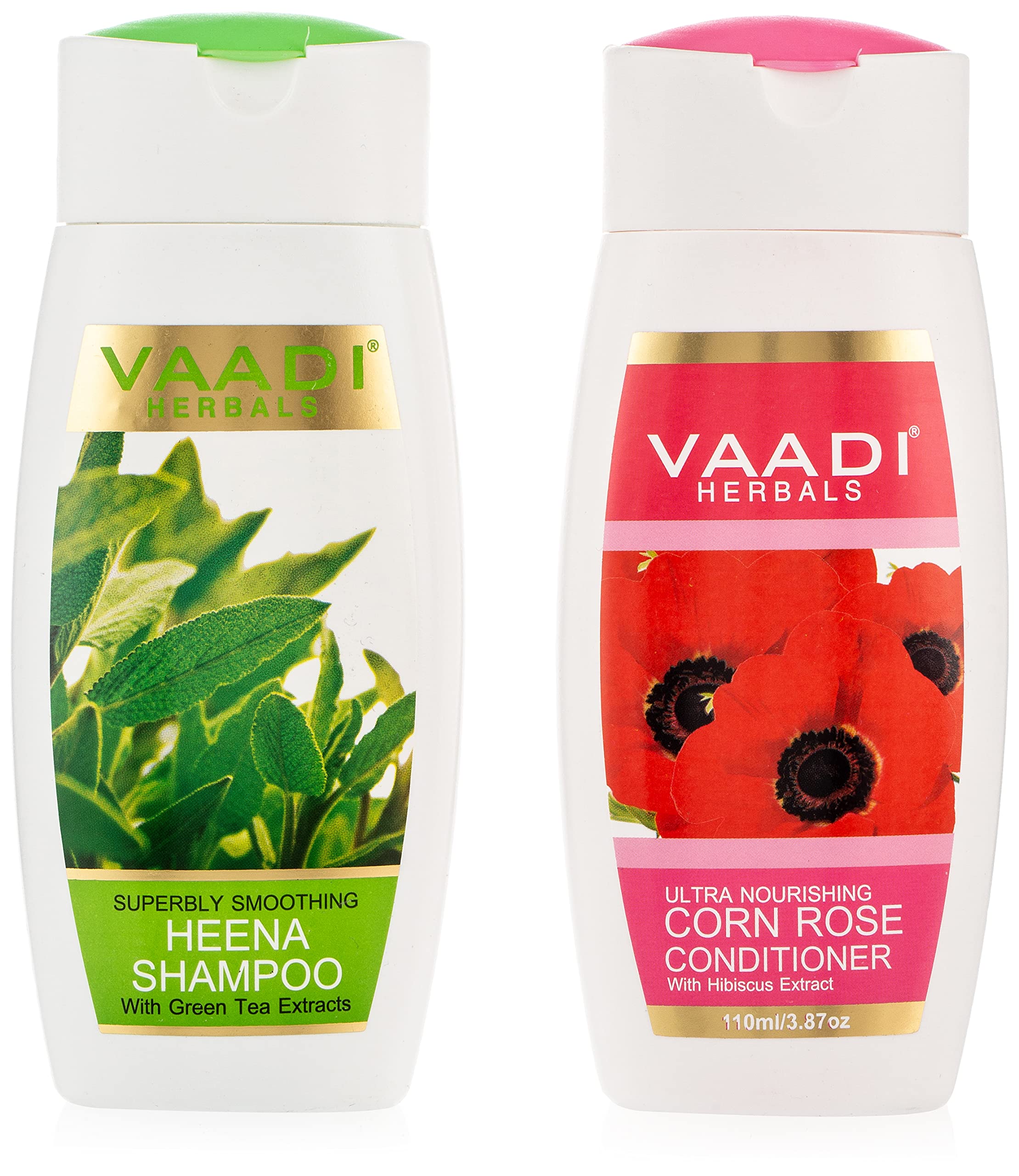 Henna shampoo with corn rose conditioner 110 ml each