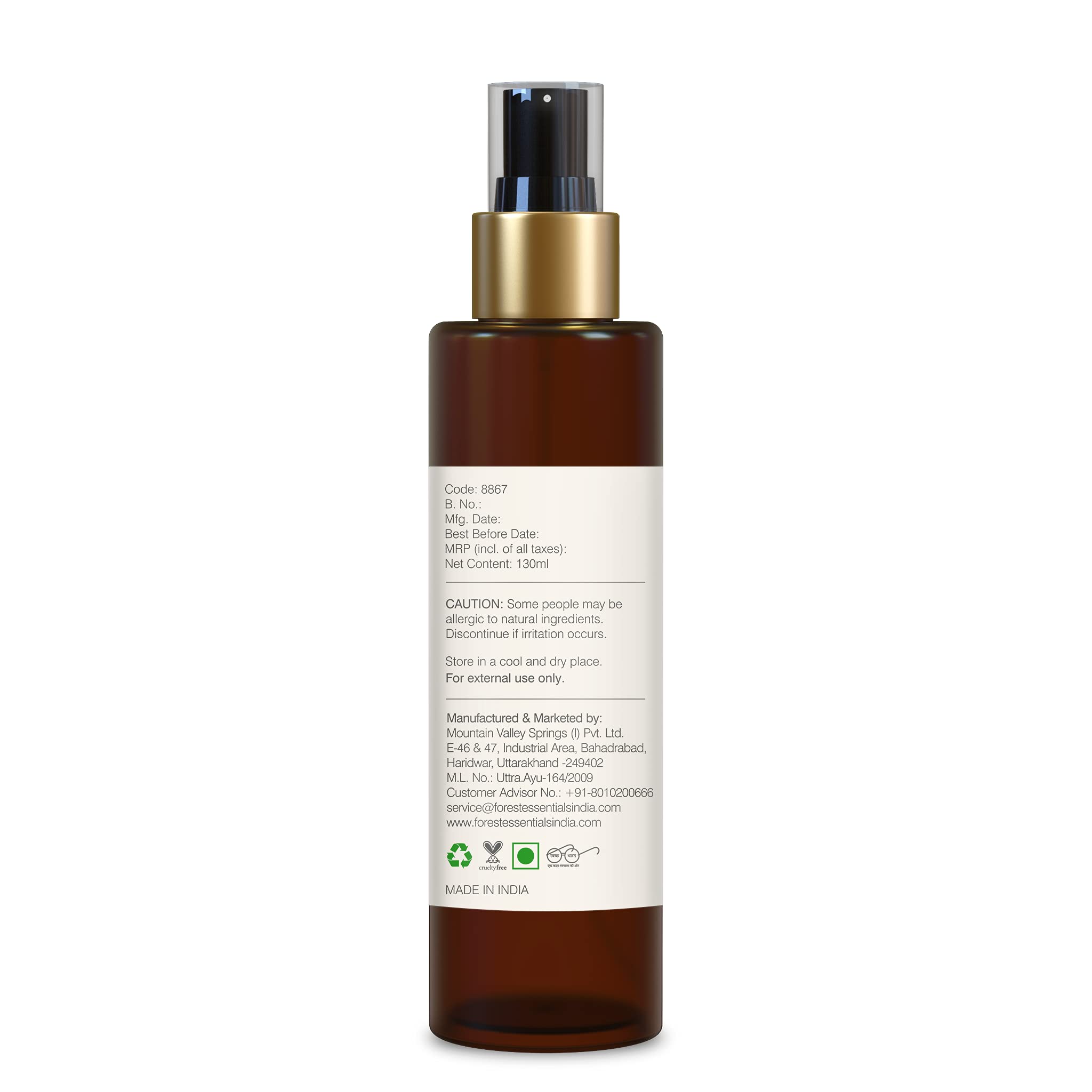 Forest Essentials Delicate Facial Cleanser Kashmiri Saffron & Neem& Forest Essentials Facial Tonic Mist Pure Rosewater – view 7