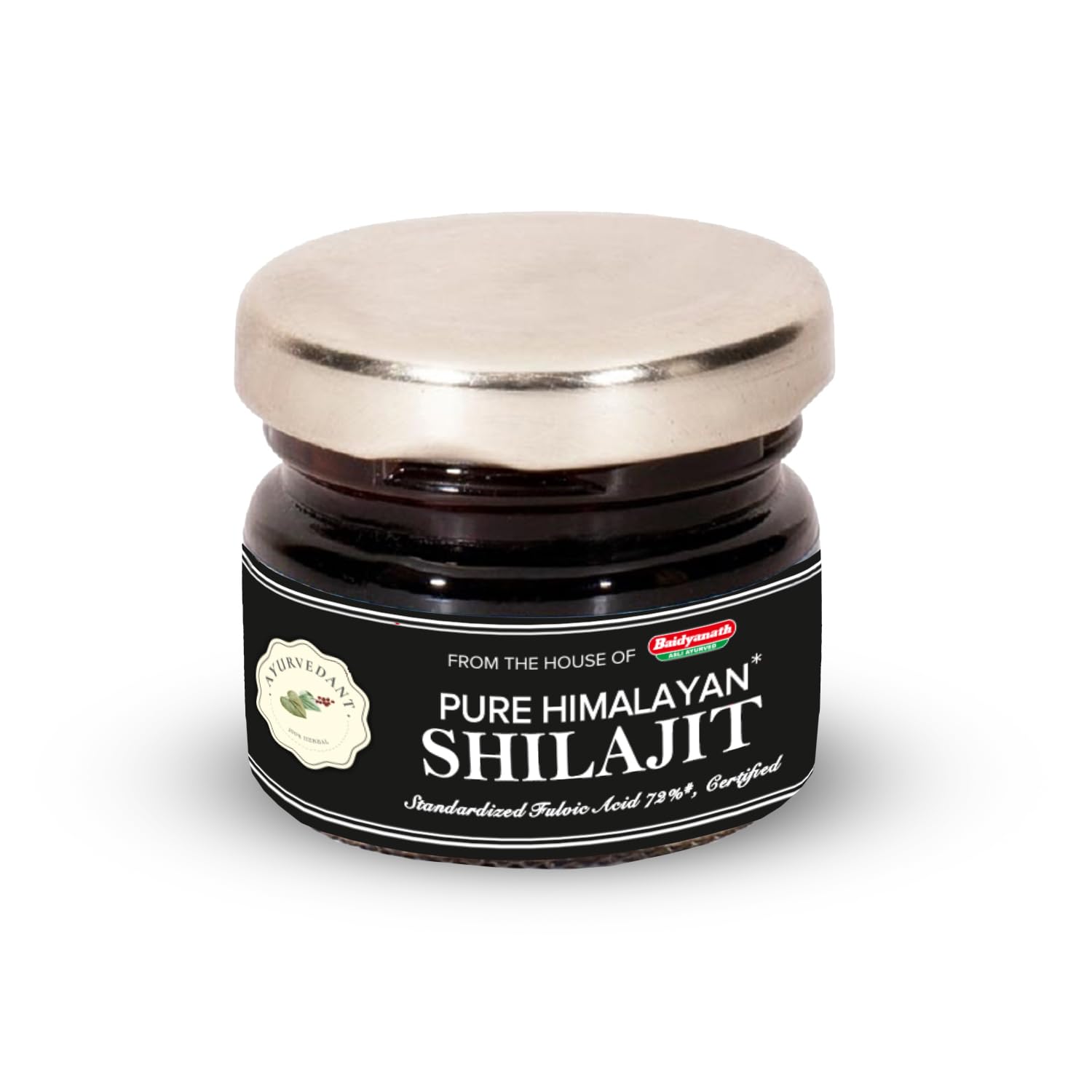 Baidyanath Ayurvedant Pure Himalayan Shilajit Resin, 20g - Standardized and Certified for Purity – view 2
