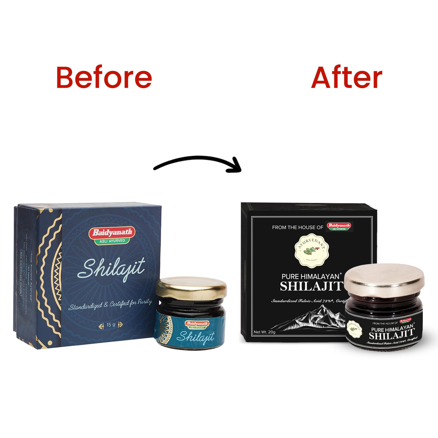 Baidyanath Ayurvedant Pure Himalayan Shilajit Resin, 20g - Standardized and Certified for Purity – view 8