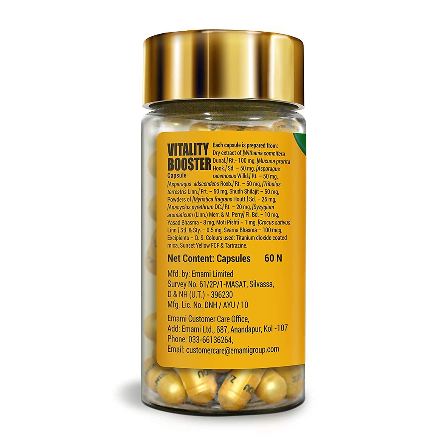 Zandu Vitality Booster Capsule, With Goodness of Ashwagandha, Safed Musli, Gokshur, Shuddha Shjilajit, Helps to Boost Energy and Strength - Pack of 60 Veg Capsules – view 5