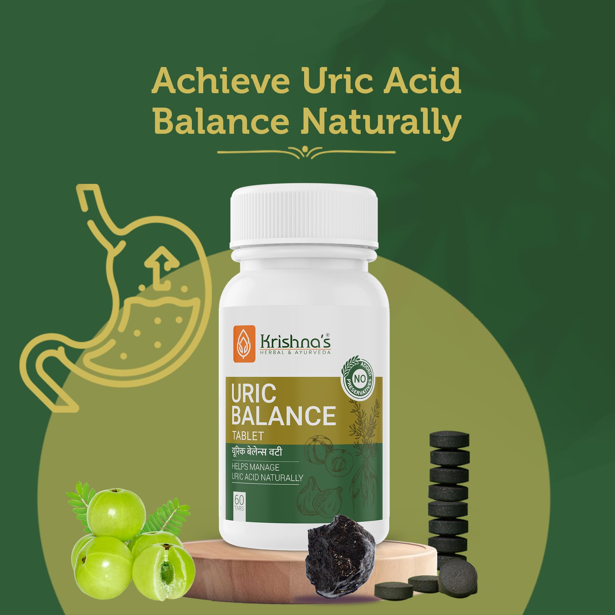 Krishna's Uric Balance Tablets – view 2