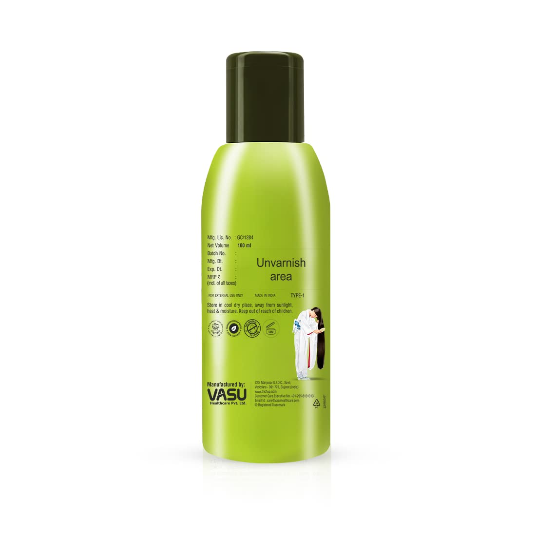 Trichup Anti-Dandruff Hair Oil - Enriched with Neem, Lemon, Rosemary & Tea Tree Oil - Help to Prevent Flakes and Dry Scalp (100ml) (Pack of 2) – view 7