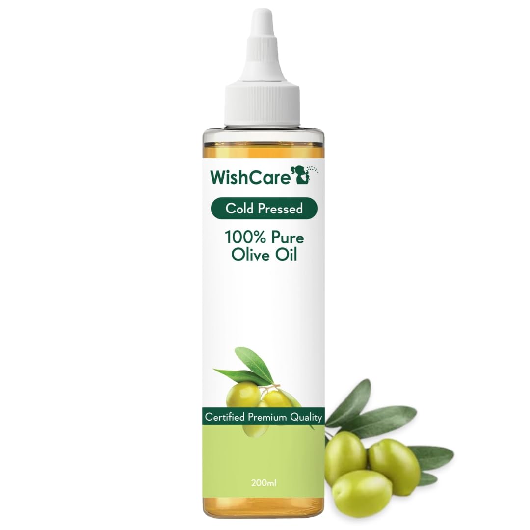 200 ml WishCare olive oil for hair skin and massage