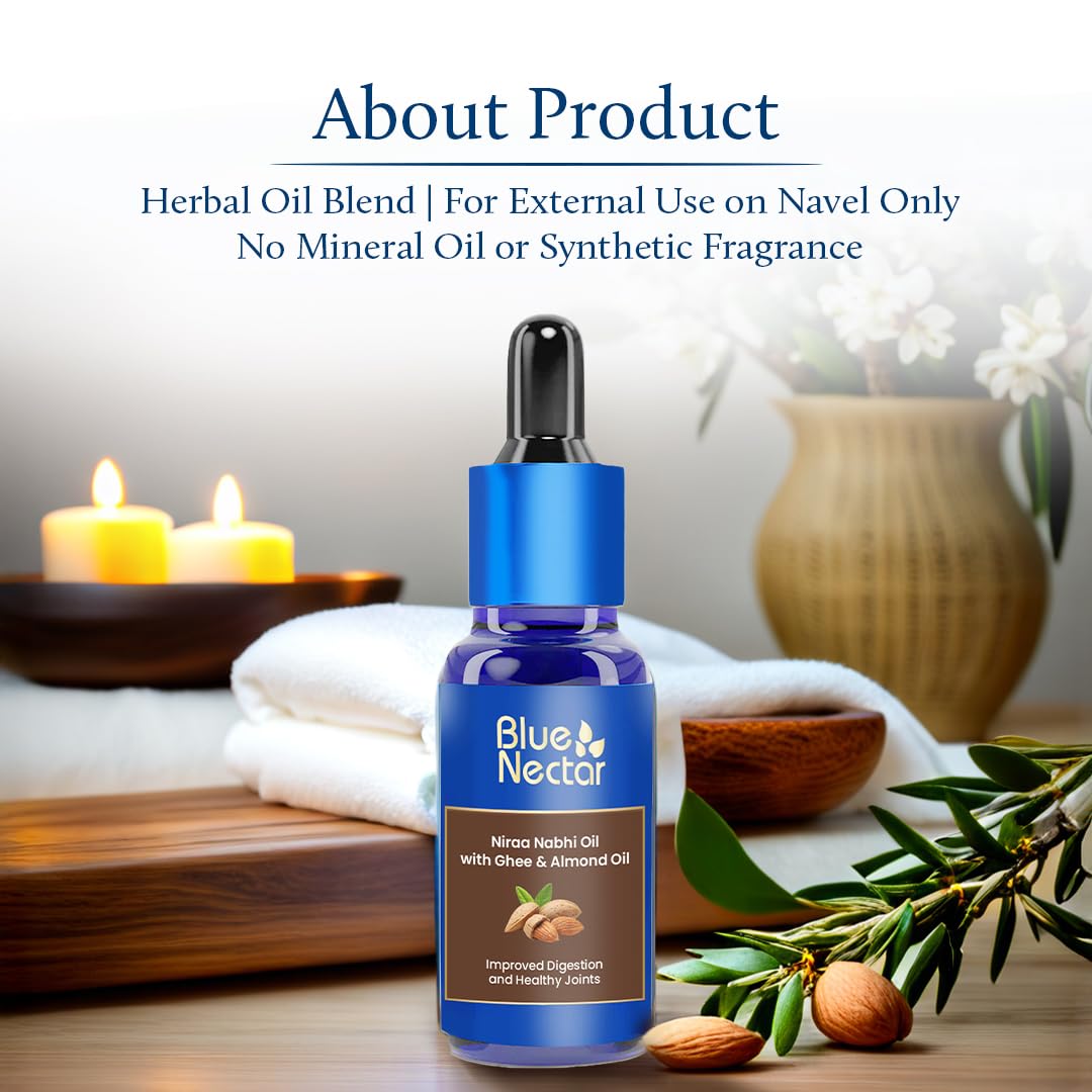 Blue Nectar Nabhi Oil with Ghee & Almond – view 7