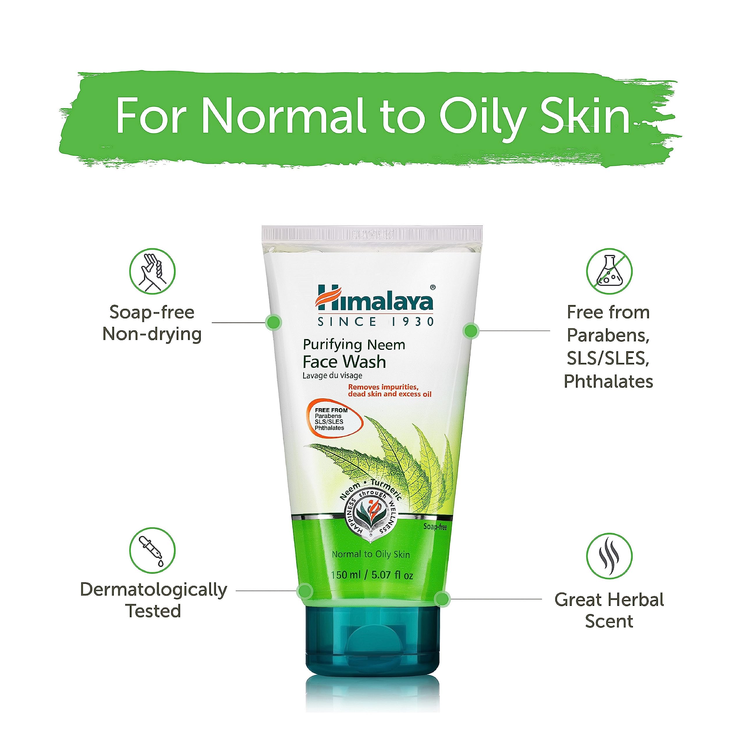 Himalaya Herbals Purifying Neem Face Wash, 150ml – view 3