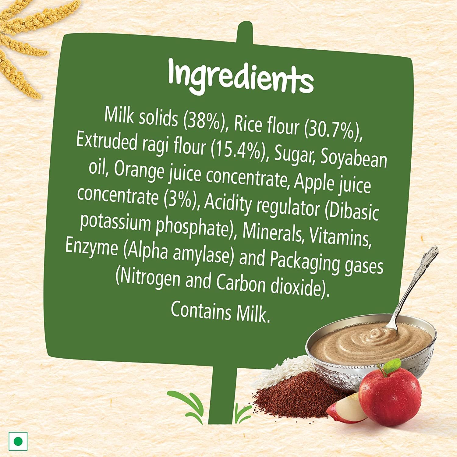Nestle Cerelac Baby Cereal with Milk , Ragi Apple , From 8 to 24 Months ,Stage 2, Source of Iron & Protein , 300g – view 4