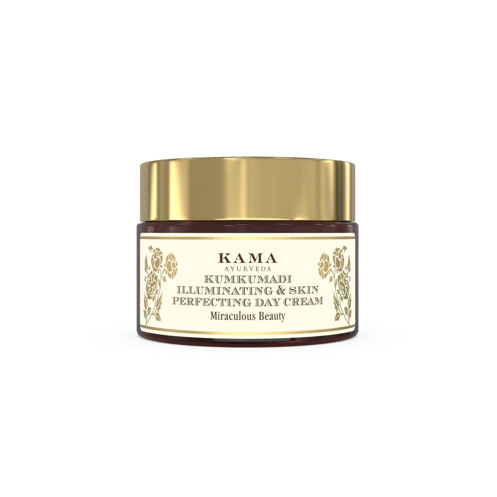 Kumkumadi day cream 8g from Kama Ayurveda with fresh scent