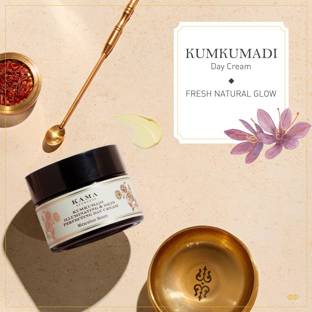 Kama Ayurveda Kumkumadi Illuminating & Skin Perfecting Day Cream 8g – view 3