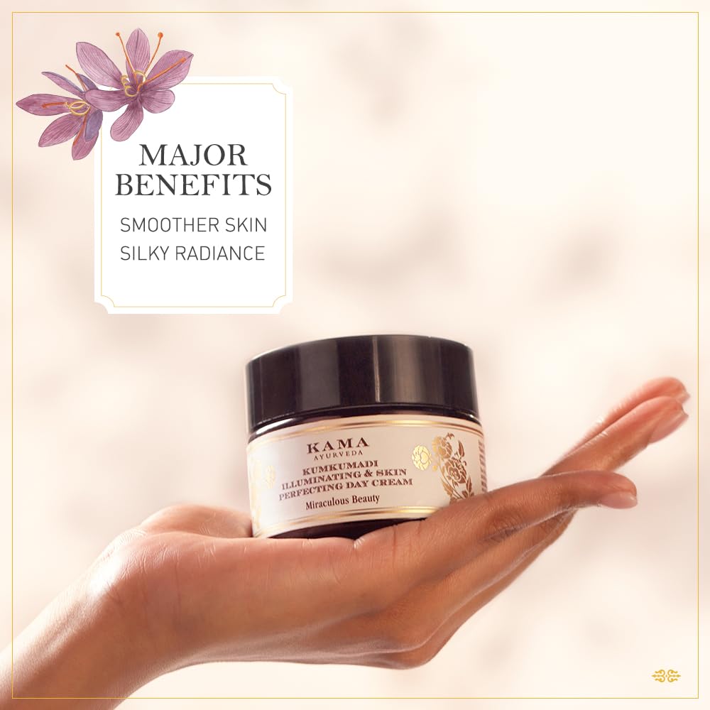 Kama Ayurveda Kumkumadi Illuminating & Skin Perfecting Day Cream 8g – view 5