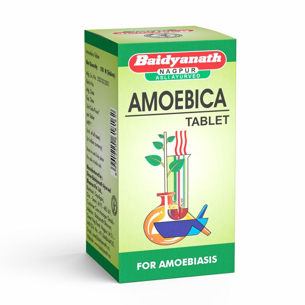 Baidyanath Amoebica herbal tablet pack for digestive care