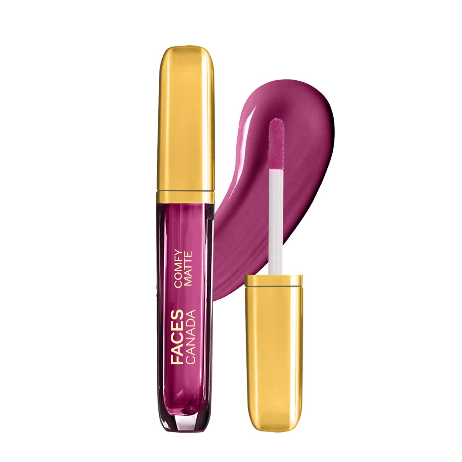 Plum matte liquid lipstick tube from FACESCANADA End Of Story 03