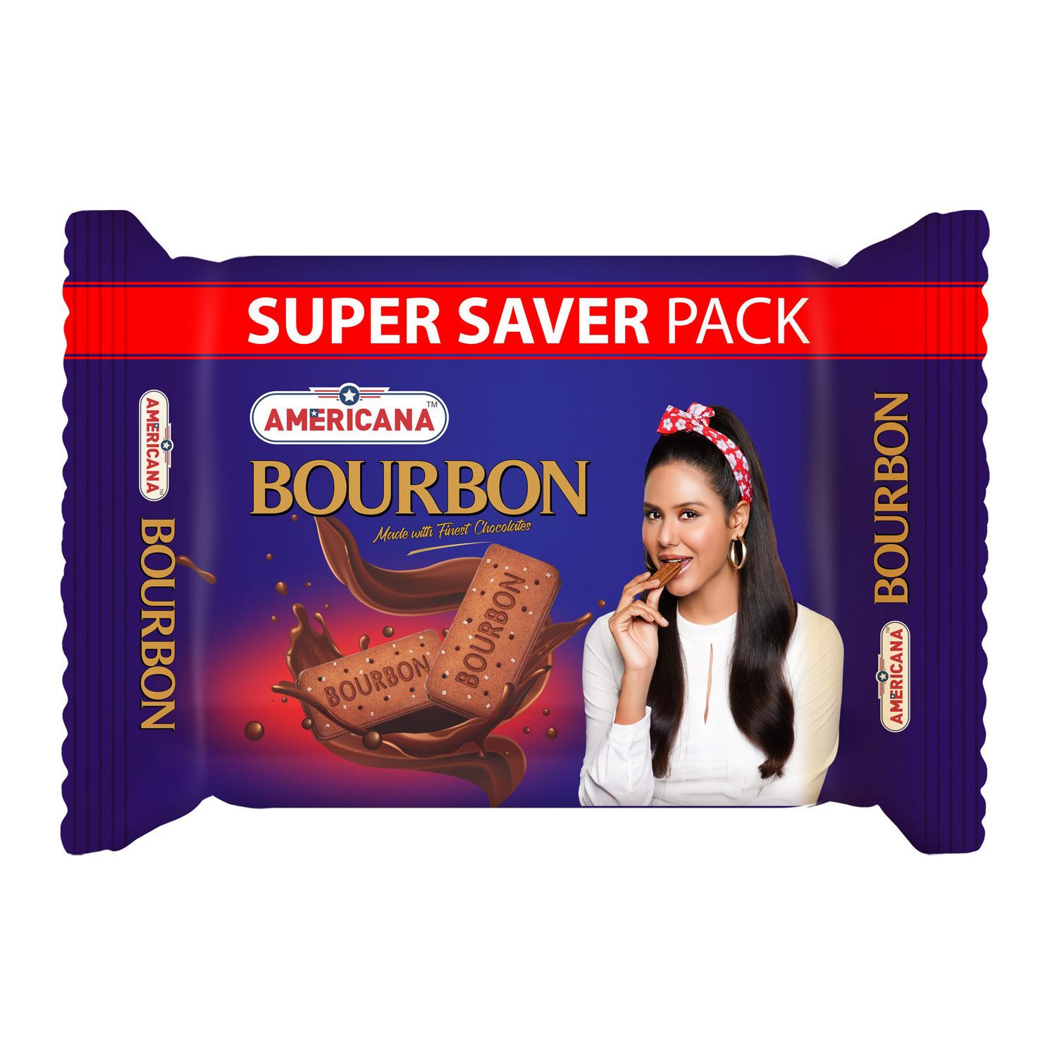 Chocolate cream-filled cocoa biscuits in Bonn Americana family pack
