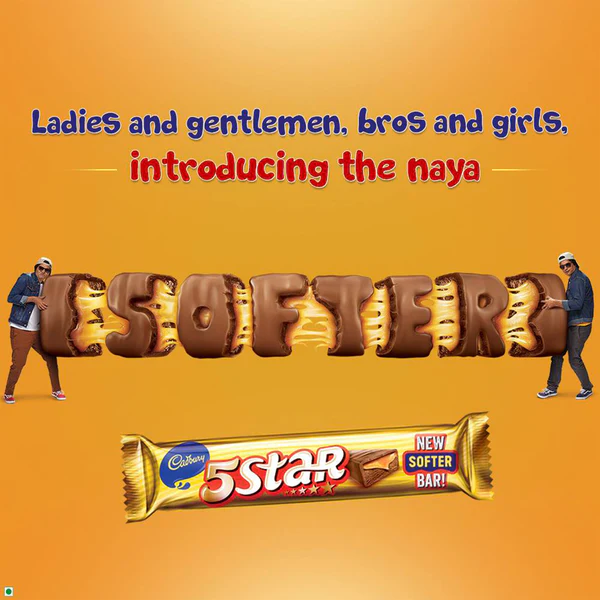 Cadbury 5 Star 3D milk chocolate bar in retail pack
